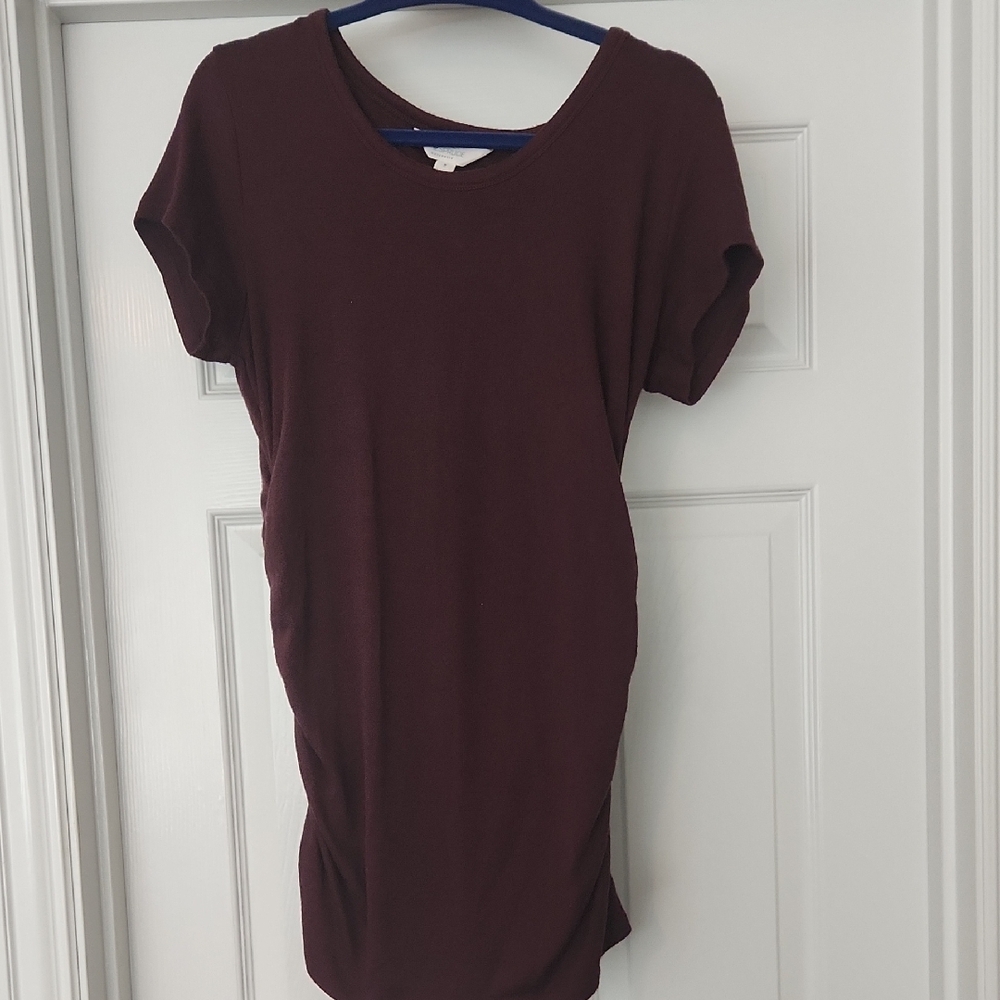 Market & Spruce Alma Short Sleeve Maternity Knit Top